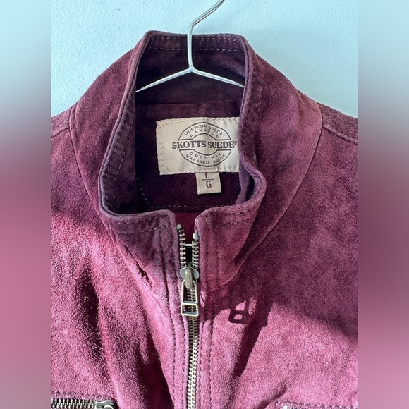 Vintage Suede Jacket & Pant Set - “Skotts Suede” - Deep Plum - Size 6 - Picture 4 of 13